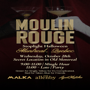 Moulin Rouge Stoplight Halloween Montreal